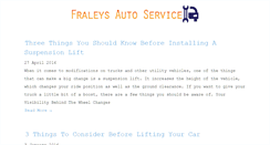 Desktop Screenshot of fraleysautoservice.com