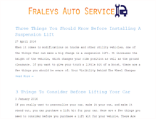 Tablet Screenshot of fraleysautoservice.com